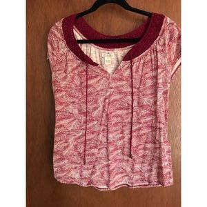 Lucky brand patterned top